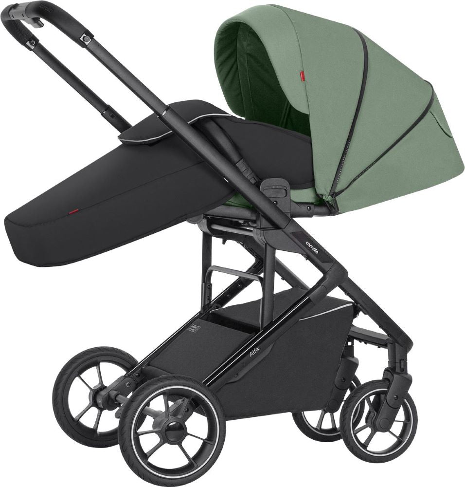 Carucior sport premium compact max. 22 Kg protectie UV UPF 50 invelitoare picioare Carrello Alfa CRL-5508 Sea Green