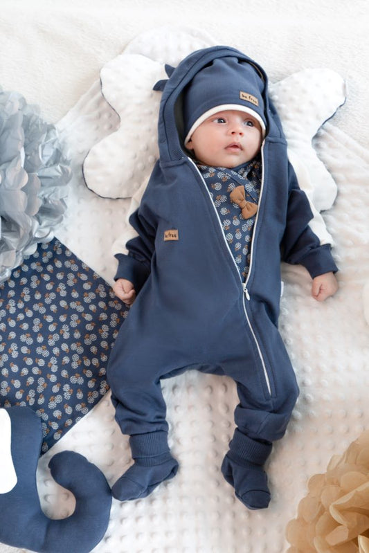 Combinezon de bumbac cu gluga (179271) ’Sonia’ 80 salopeta-copii