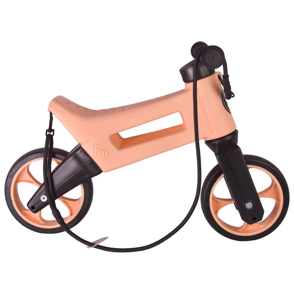 Bicicleta fara pedale 2 in 1 18 + luni pneuri si manere de cauciuc 4 nivele de reglaj pe inaltime Funny Wheels Rider