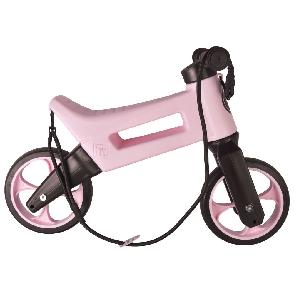 Bicicleta fara pedale 2 in 1 18 + luni pneuri si manere de cauciuc 4 nivele de reglaj pe inaltime Funny Wheels Rider