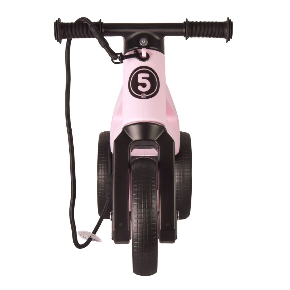 Bicicleta fara pedale 2 in 1 18 + luni pneuri si manere de cauciuc 4 nivele de reglaj pe inaltime Funny Wheels Rider