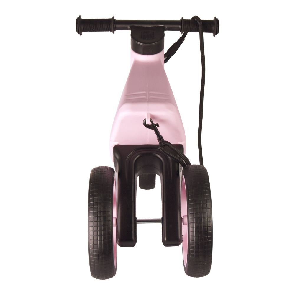 Bicicleta fara pedale 2 in 1 18 + luni pneuri si manere de cauciuc 4 nivele de reglaj pe inaltime Funny Wheels Rider