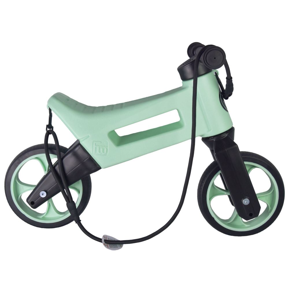 Bicicleta fara pedale 2 in 1 18 + luni pneuri si manere de cauciuc 4 nivele de reglaj pe inaltime Funny Wheels Rider