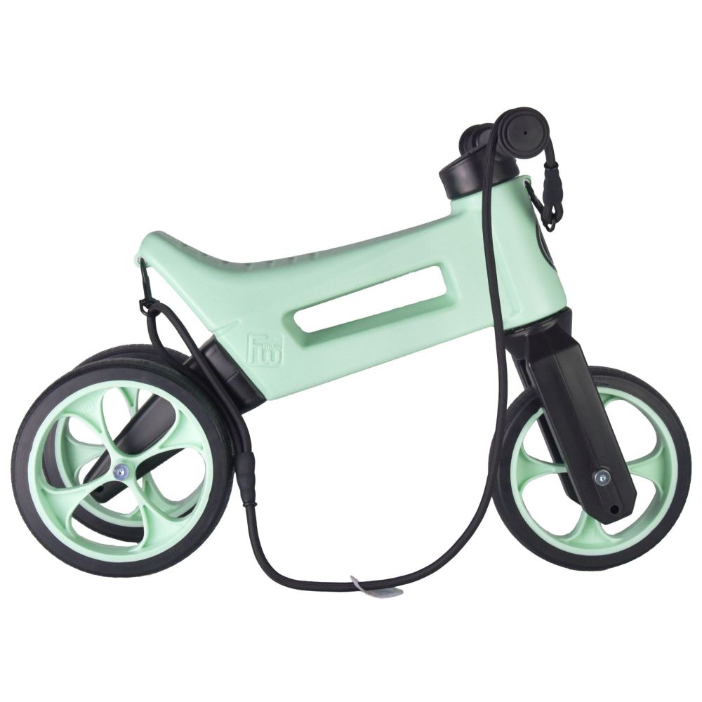 Bicicleta fara pedale 2 in 1 18 + luni pneuri si manere de cauciuc 4 nivele de reglaj pe inaltime Funny Wheels Rider