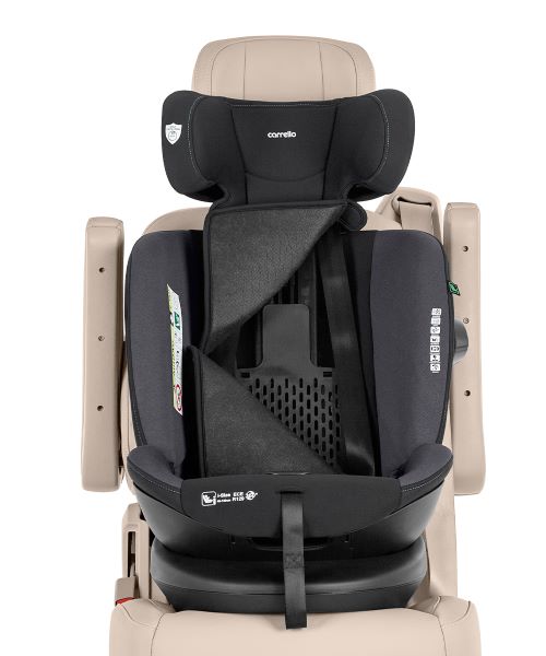 Scaun auto rotativ Carrello Sirius (CRL-8808) Harbor Grey 40-150 cm 360° i-Size R129/03 Isofix Top Tether scaun-auto