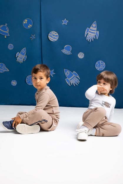 Body cu maneca lunga bumbac 100% (182103) "Star"