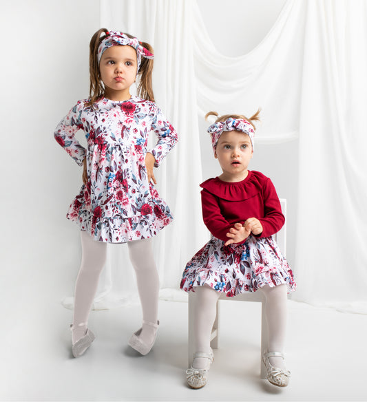 Rochita cu maneca lunga bumbac 100% (180167) "Kate"