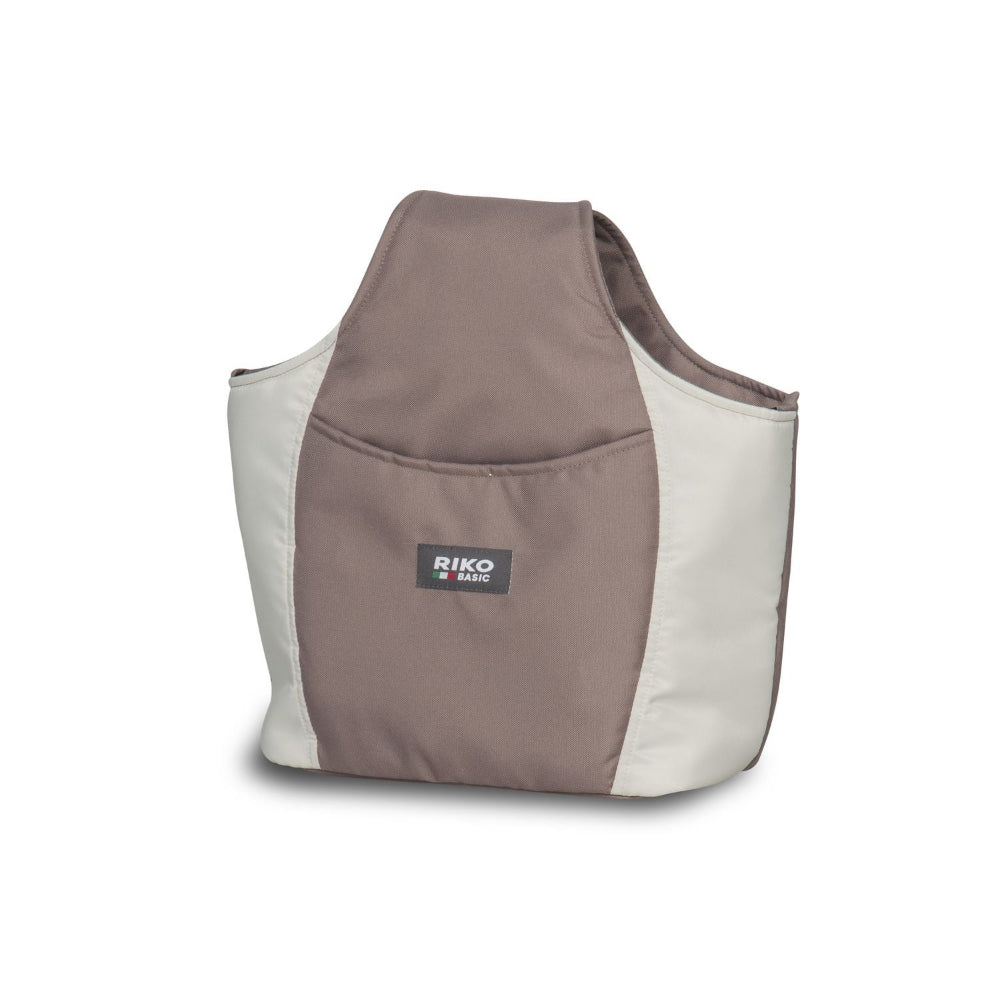 Carucior pentru gemeni Riko Basic Saxo Latte scaune reversibile roti cu aer carucior-gemeni