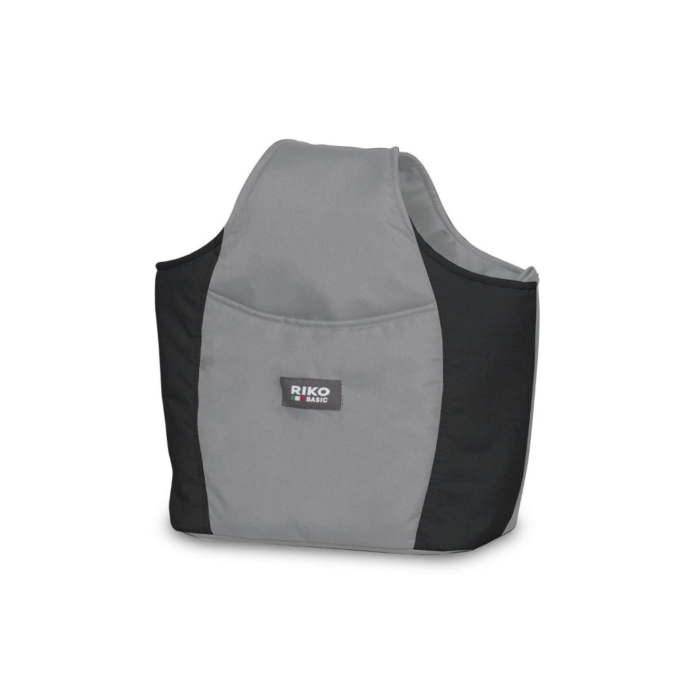 Carucior pentru gemeni Riko Basic Saxo Grey Fox scaune reversibile roti cu aer carucior-gemeni