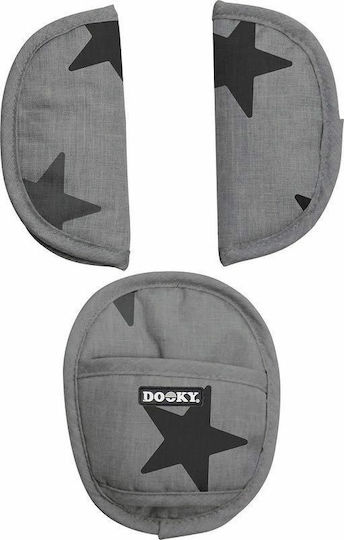 Pernute protectoare pentru centura de siguranță auto Dooky Grey Stars accesorii-scaun-auto