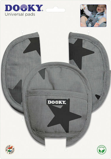 Pernute protectoare pentru centura de siguranță auto Dooky Grey Stars accesorii-scaun-auto