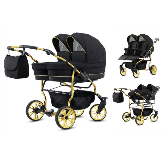 Carucior pentru gemeni Mikado Goldstar 3 in 1