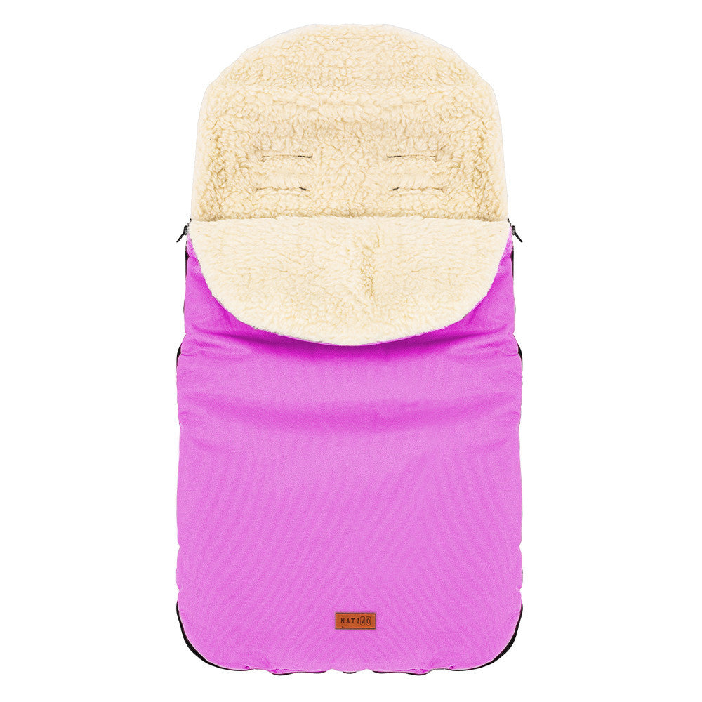 Sac de iarna de lana impermeabil Nativo Winter 85x40 cm Roz