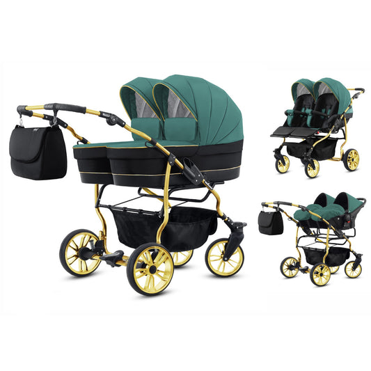 Carucior pentru gemeni Mikado Goldstar 3 in 1