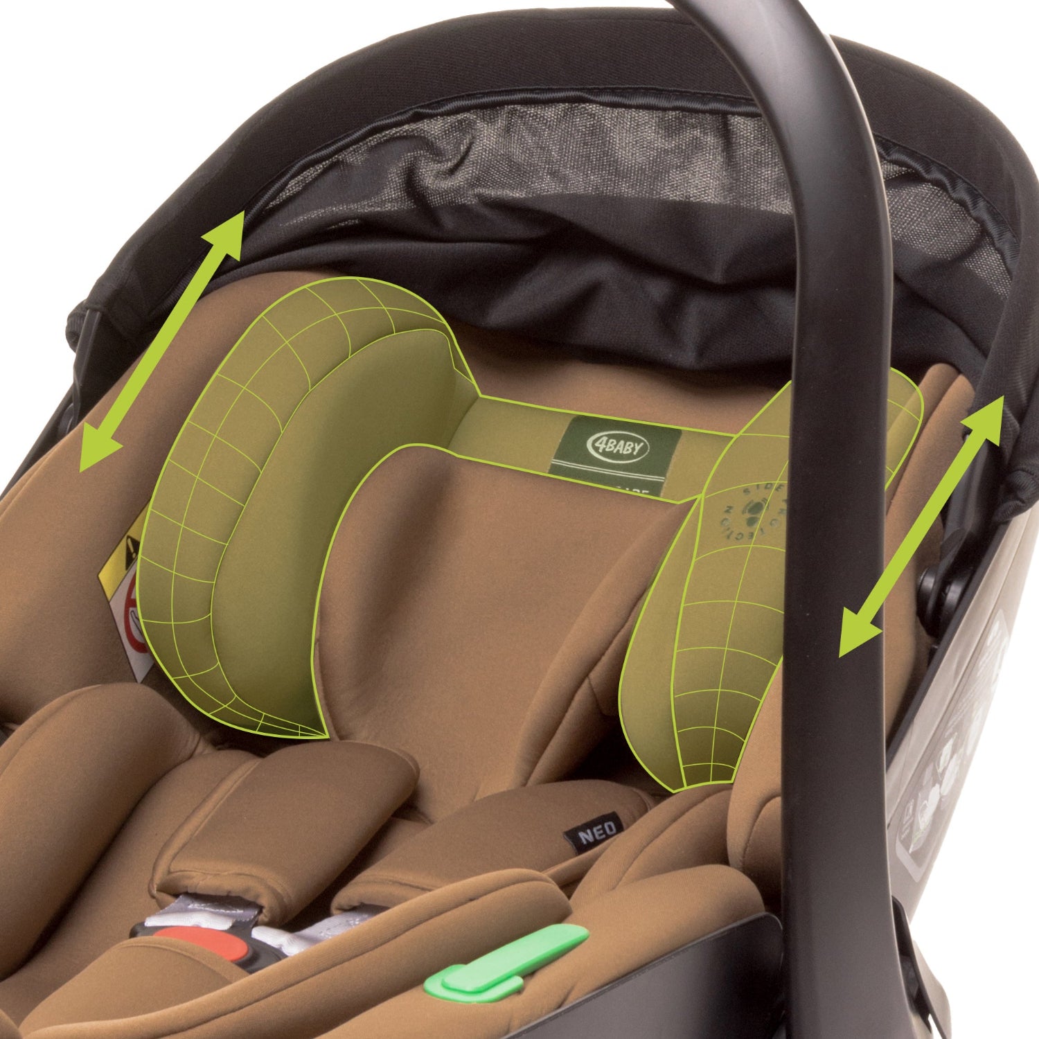 Carucior 3 in 1 4Baby Foster Mokka, max. 22 Kg