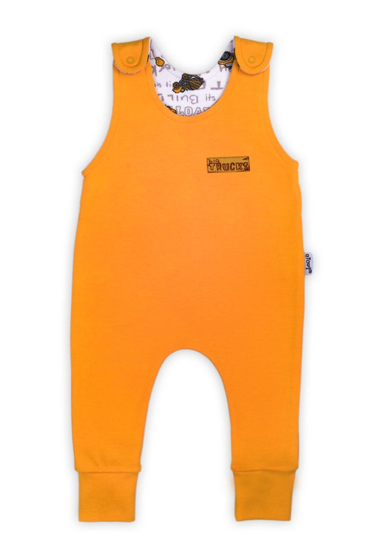 Salopeta de bumbac 100% (181024) Colectia ’Big Trucks’ 2021 Galbena Marimea 68
