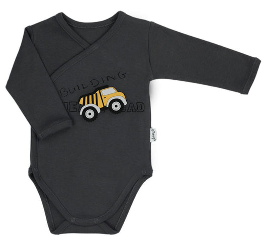 Body cu maneca lunga (181100) Colectia ’Big Trucks’ Grafit Marimea 62