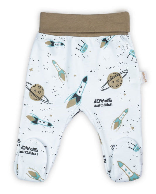 Pantalon bumbac 100% (182009) Colectia ’Star’ Alb Marimea 80