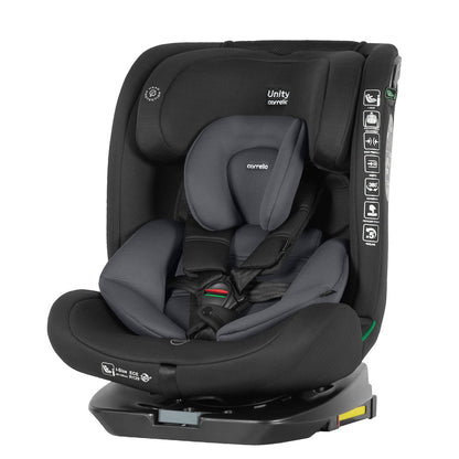 Scaun auto rotativ 360° Carrello Unity Accord Grey i-SIZE 40-150 cm SPS Top Tether ISOFIX scaun-auto