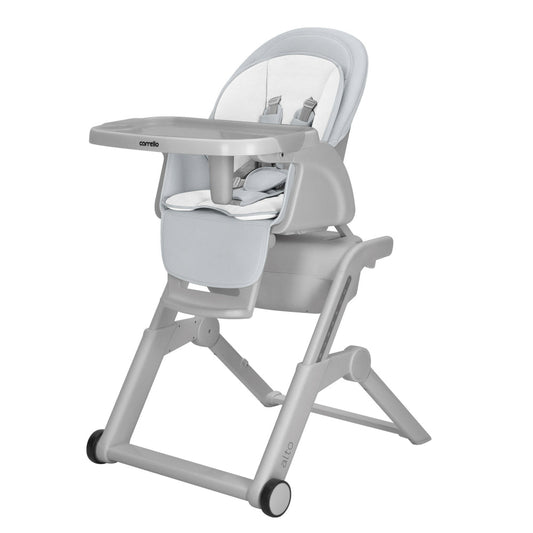 Scaun de masa cu leagan electric Carrello Alto CRL-10307 Chrome Grey 3 moduri de leganare sezlong telecomanda melodii