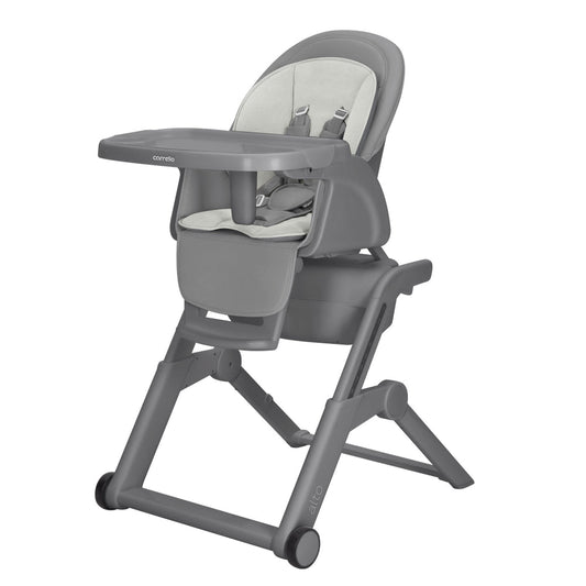 Scaun de masa cu leagan electric Carrello Alto CRL-10307 Solid Grey 3 moduri de leganare sezlong telecomanda melodii