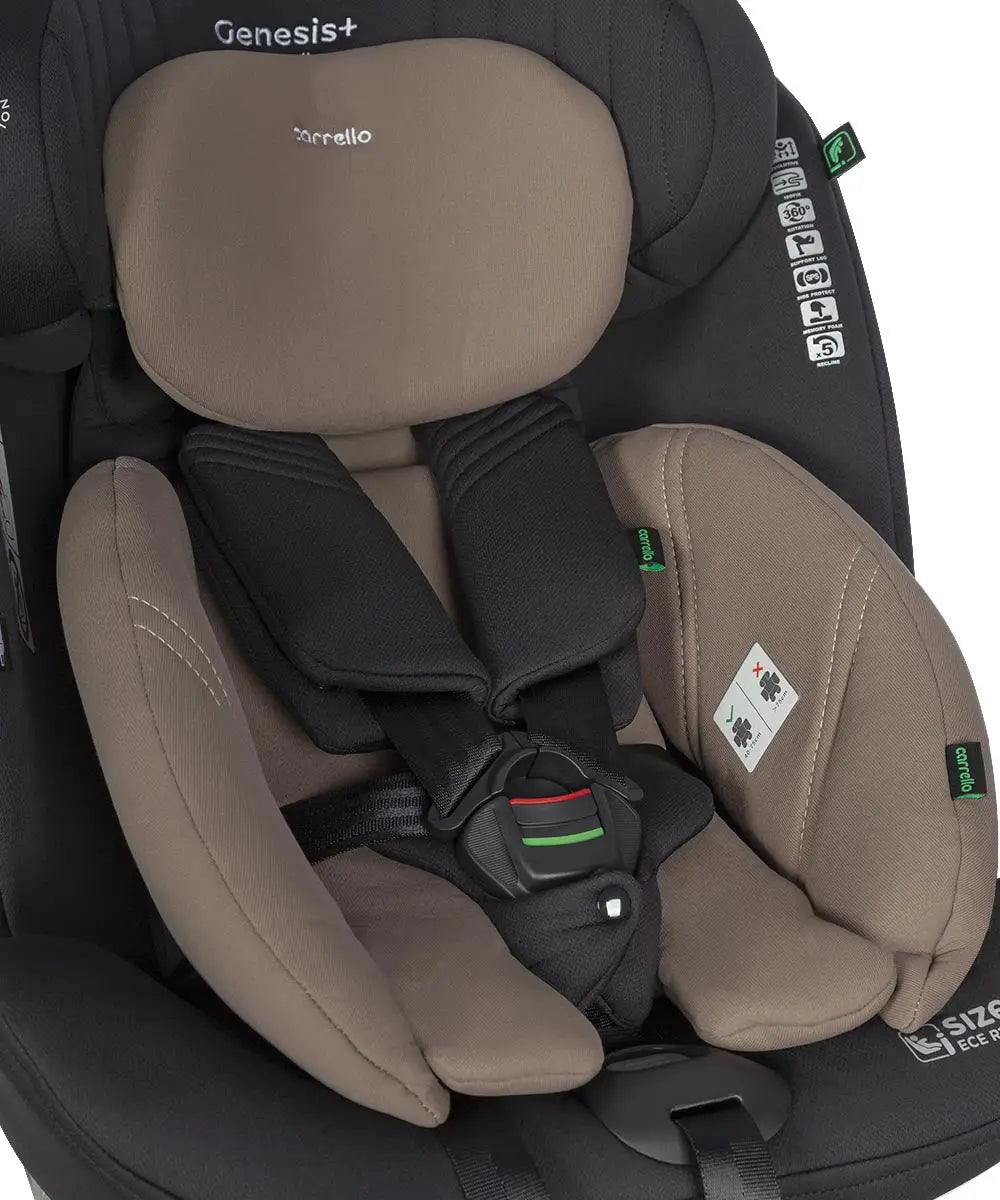 Scaun auto rotativ 360° SPS Carrello GENESIS + i-SIZE R129/03 40-150 cm ISOFIX Beetle Green