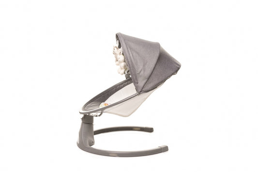 Leagan electric cu telecomanda 4Baby Rock'n Relax Gri, max. 9 Kg, telecomanda, 5 viteze, 12 melodii, timer, USB