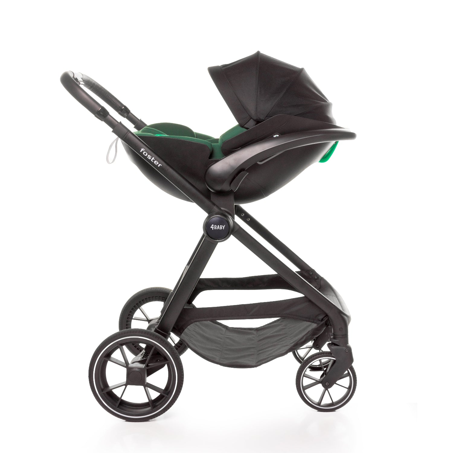 Carucior 3 in 1 4Baby Foster Dark Green, max. 22 Kg