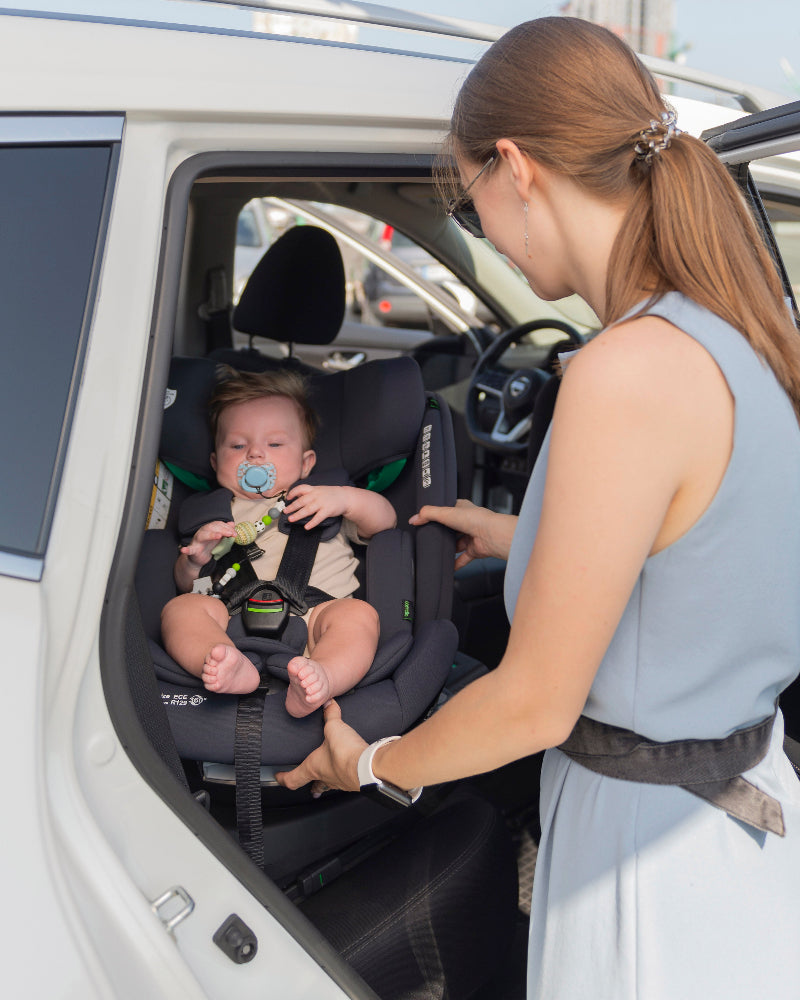 Scaun auto rotativ 360° SPS Carrello METEORIT i-SIZE R129/03 40-150 cm ISOFIX Marble Grey scaun-auto