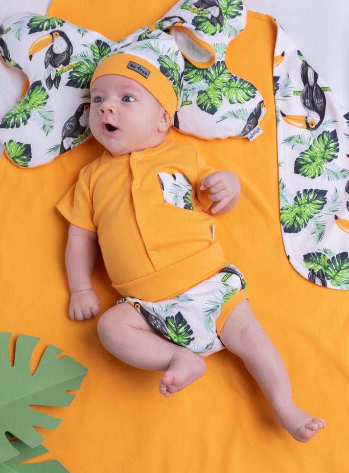 Body de bumbac cu maneca scurta (186094) Nicol "Tukan"