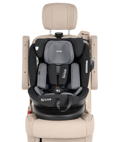 Scaun auto rotativ Carrello Sirius (CRL-8808) Sky Grey 40-150 cm 360° i-Size R129/03 Isofix Top Tether scaun-auto