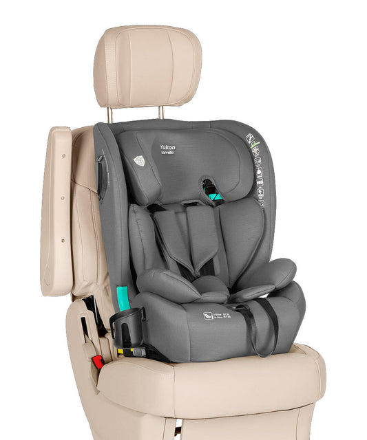 Scaun auto Carrello Yukon I-Size 76-150 cm Isofix 2 pozitii de inclinare Top Tether Seashell Grey scaun-auto
