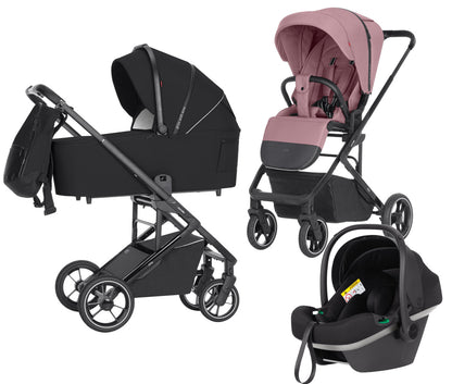 Carucior 3 in 1 premium Carrello Alfa CRL-5508 Rouge Pink
