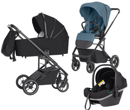 Carucior 3 in 1 premium Carrello Alfa CRL-5508 Indigo Blue