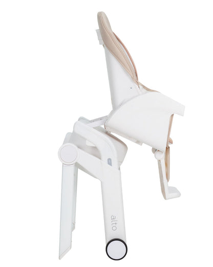Scaun de masa cu leagan electric Carrello Alto CRL-10307 Almond Beige 3 moduri de leganare sezlong telecomanda melodii