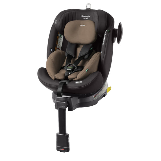 Scaun auto rotativ 360° SPS Carrello GENESIS+ i-SIZE R129/03, rear-facing, 40-150 cm ISOFIX Sand Beige