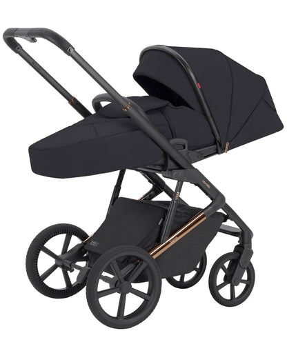 Carucior 2 in 1 Carrello Sigma CRL-6523 Iridium Black, reversibil, suspensie pe cadru, functie troller
