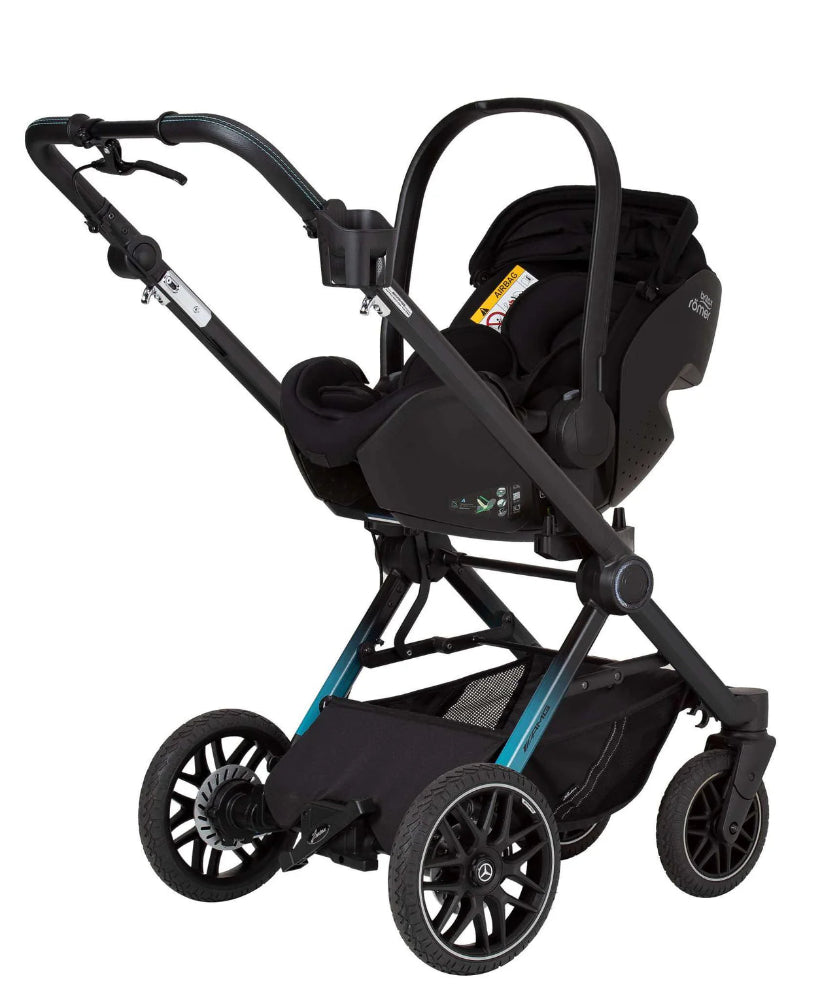 Carucior 3 in 1 Hartan Mercedes-Benz AMG GT2 Hyperblue Limited Edition+scaun auto Roemer Baby Safe Pro Deep Black