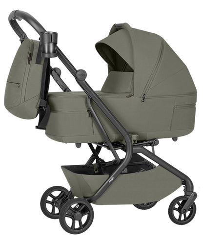 Carucior bebe 2 in 1 Carrello Magia 2.0 CRL-6655 Malted Green, max. 22 Kg, dimensiuni bagaj de mana, compact, premium