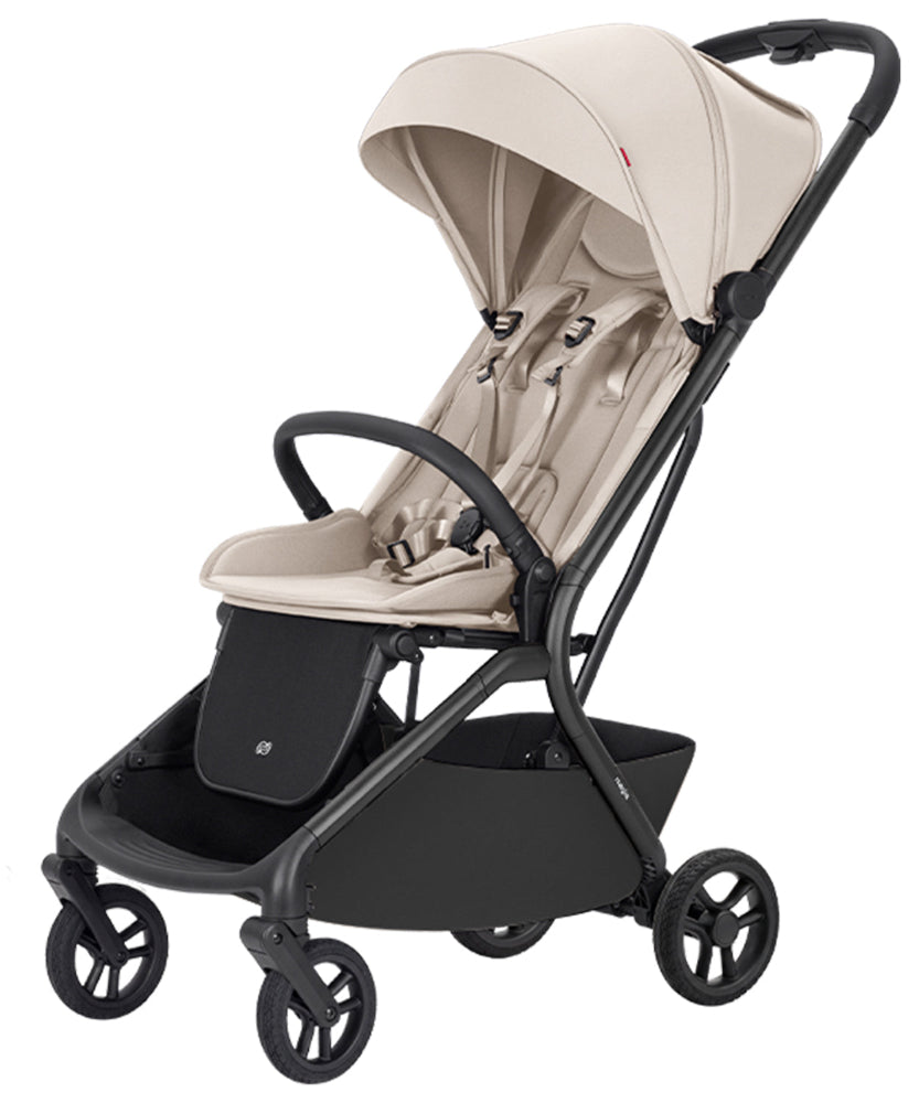 Carucior copii 2 in 1 Carrello Magia 2.0 CRL-6655 Laguna Beige, compact, dimensiuni bagaj de mana, max. 22 Kg, adaptori cos auto