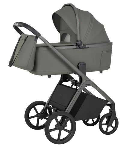 Carucior copii 2 in 1 Carrello Vector F (CRL-6700) Calm Green, cu landou pliabil