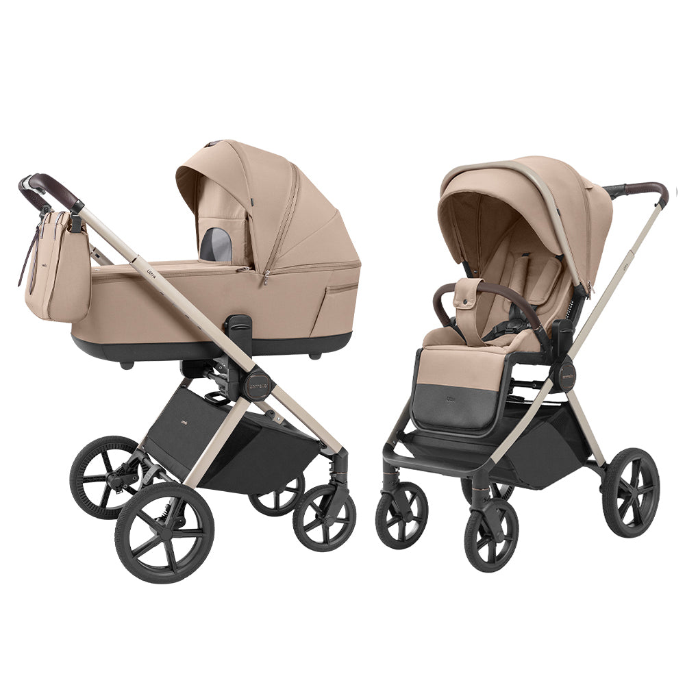 Carucior copii Carrello Ultra (CRL-6527) 2 in 1 Floral Beige