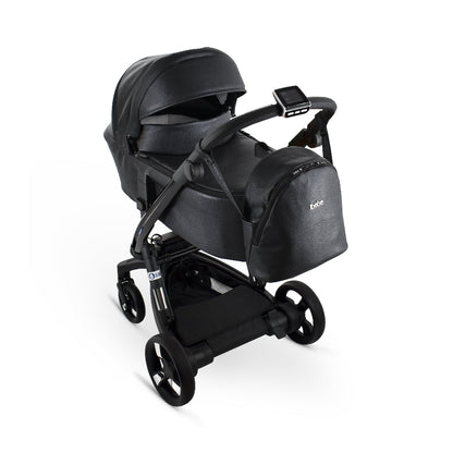 Carucior electric Ibebe iSTOP & DRiVE 2 in 1 Piele ecologica Crocodile Leather ECO (ISD26) Cybex Platinum e-Priam
