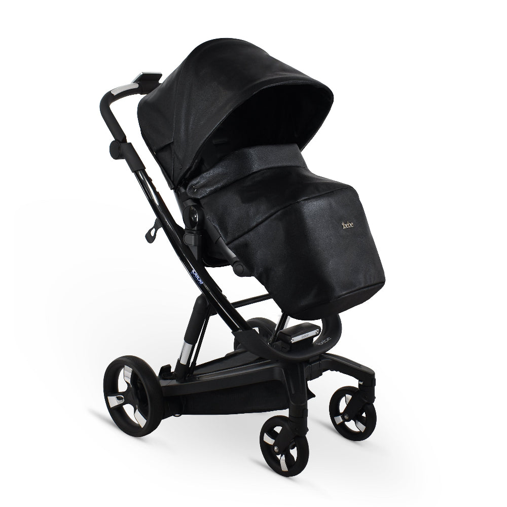 Carucior electric Ibebe iSTOP & DRiVE 2 in 1 Piele ecologica Crocodile Leather ECO (ISD26) Cybex Platinum e-Priam