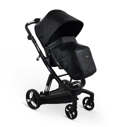 Carucior electric Ibebe iSTOP & DRiVE 2 in 1 Piele ecologica Crocodile Leather ECO (ISD26) Cybex Platinum e-Priam