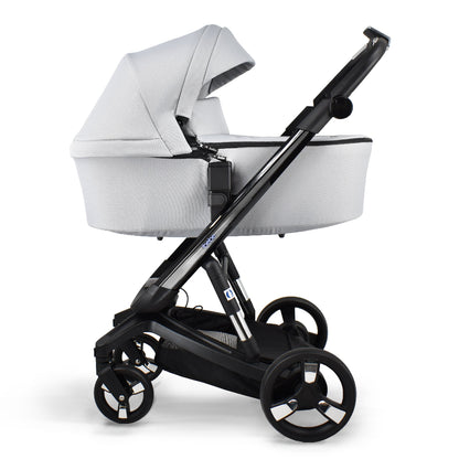 Carucior electric Ibebe iSTOP & DRiVE 2 in 1 Textil Gri (ISD110)