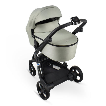 Carucior electric Ibebe iSTOP & DRiVE 2 in 1 Textil Menta (ISD107)