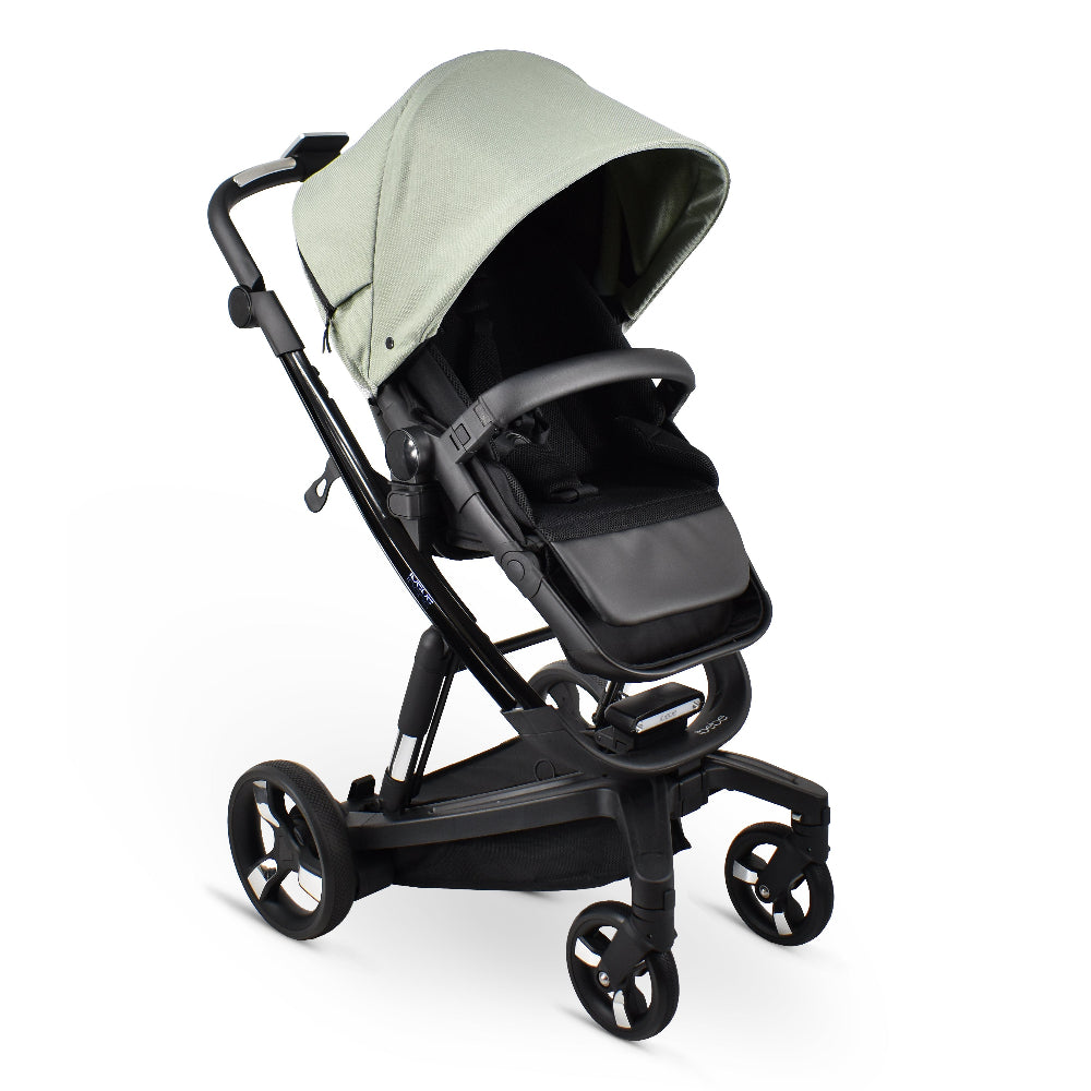 Carucior electric Ibebe iSTOP & DRiVE 2 in 1 Textil Menta (ISD107)