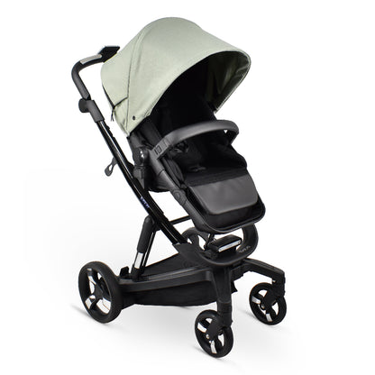 Carucior electric Ibebe iSTOP & DRiVE 2 in 1 Textil Menta (ISD107)