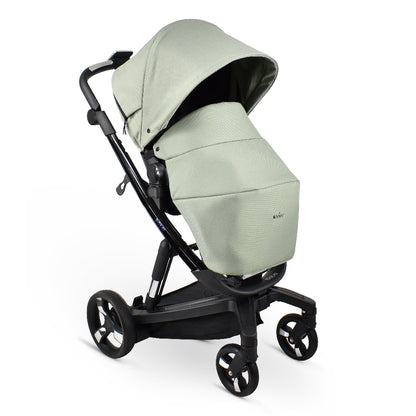 Carucior electric Ibebe iSTOP & DRiVE 2 in 1 Textil Menta (ISD107)